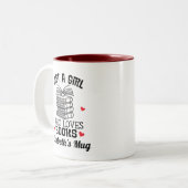Book Lover Bookworm Reading Gift Two-Tone Coffee Mug (Front Left)