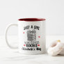 Book Lover Bookworm Reading Gift Two-Tone Coffee Mug