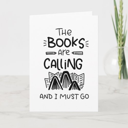Book Lover Bookworm Reading Quote Greeting Card