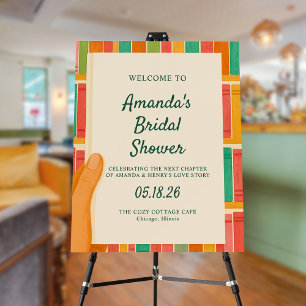 Book Lover Bridal Shower New Chapter Welcome Sign