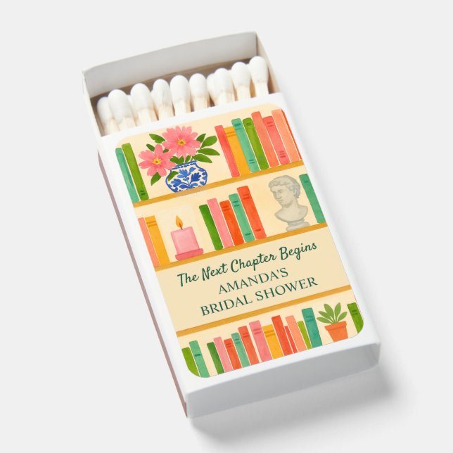 Book Lover Bridal Shower | Trendy "New Chapter" (Front Open)