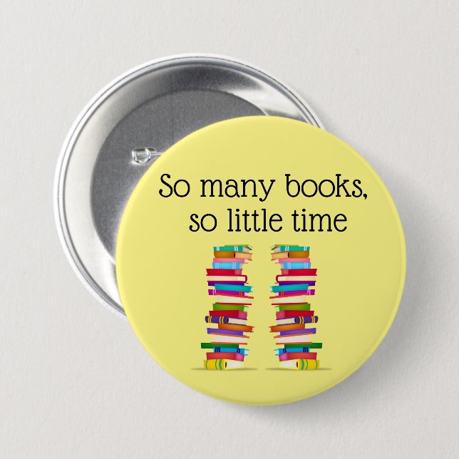 Book Lover Button (Front & Back)