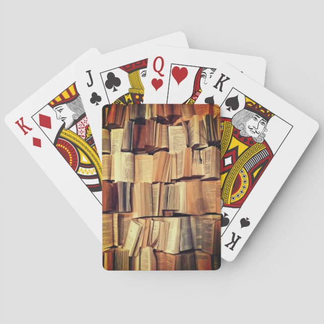 Book lover cards! poker cards (Back)