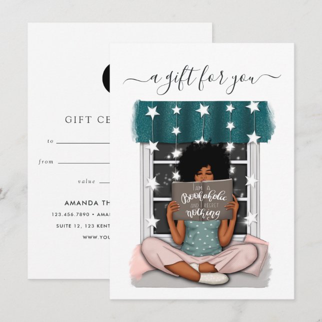 Book Lover Christmas Gift Certificate (Front/Back)