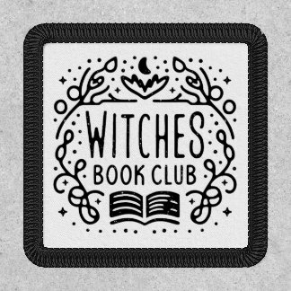 Book lover club witch aesthetic reading group patch