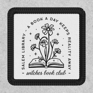 Book lover club witch girls fantasy reading group patch