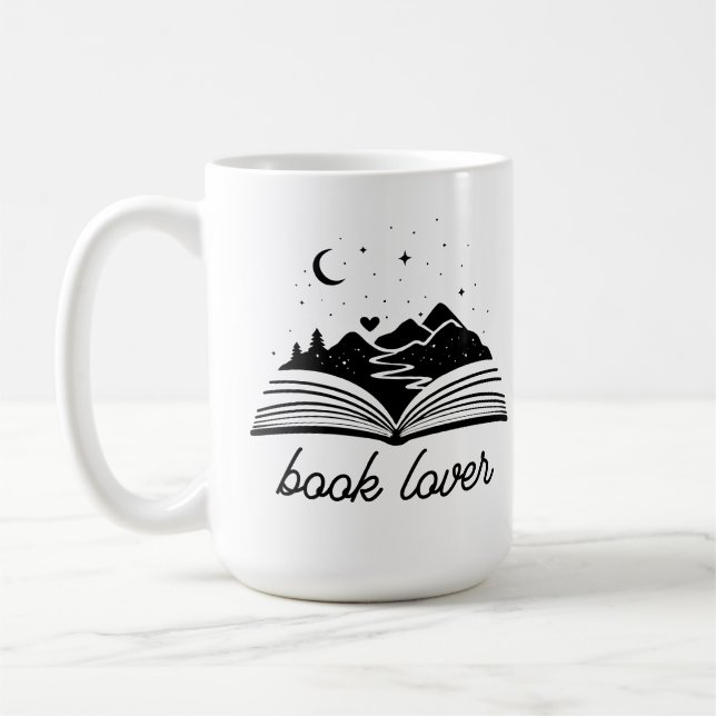 Book Lover  Coffee Mug (Left)