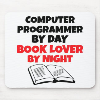 Book Lover Computer Programmer Mouse Pad