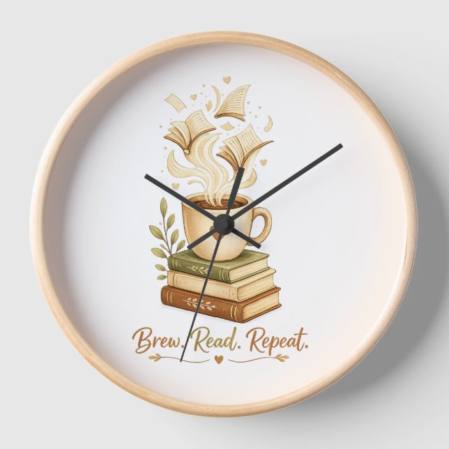 book lover | Cozy Coffee & clock (Front)