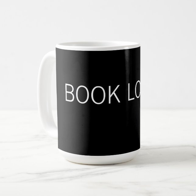 Book Lover – Cozy Reading Life Design Coffee Mug (Front Left)