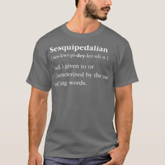 Book Lover Definition Sesquipedalian Librarian T-Shirt