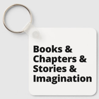 Book Lover Design Keychain