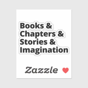 Book Lover Design Sticker
