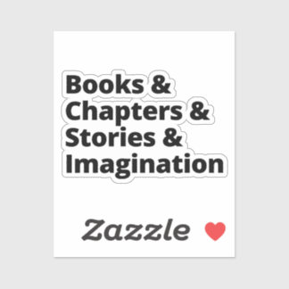 Book Lover Design Sticker