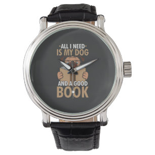 Book Lover - Dog And A Good Book Watch