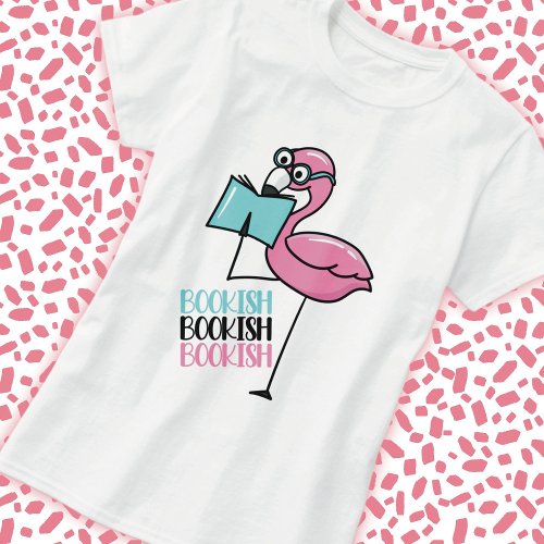 Book Lover Flamingo T_Shirt