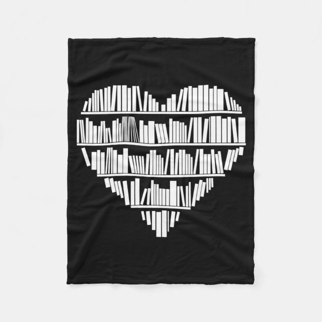 Book Lover Fleece Blanket (Front)