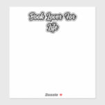 Book Lover For Life: Lifelong Reading Passion	 Sticker