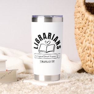 Book Lover Funny Librarian Humor Personalized Gift Insulated Tumbler