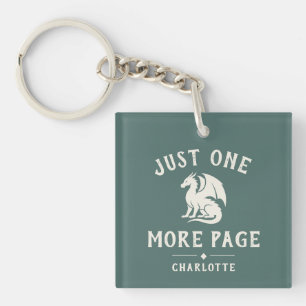 Book Lover Funny Saying Fantasy Reader Keychain
