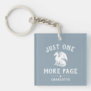 Book Lover Funny Saying Fantasy Reader Keychain