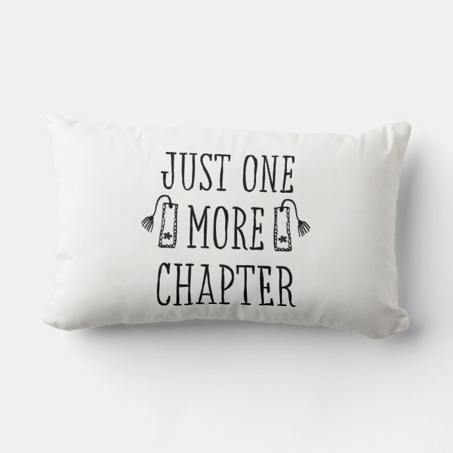 Book Lover Funny Saying  Lumbar Pillow (Back)