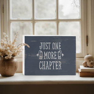 Book Lover Funny Saying Wood Box Sign