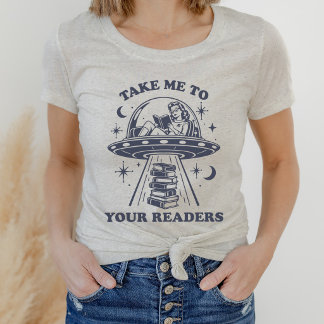 Book Lover Funny Take Me To Your Readers Retro Tri-Blend Shirt