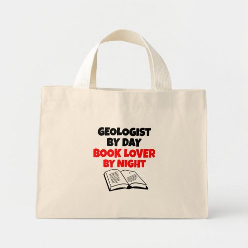 Book Lover Geologist Mini Tote Bag