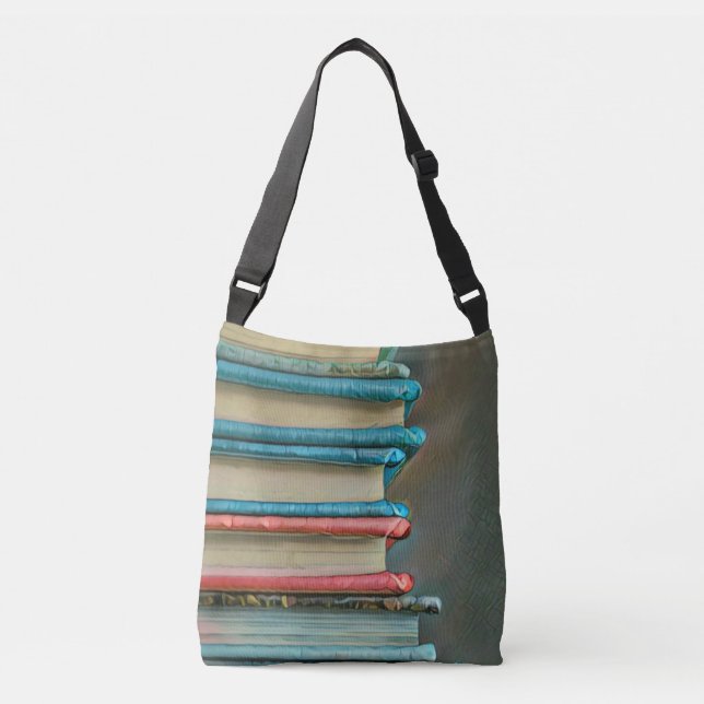Book lover gift crossbody bag (Front)