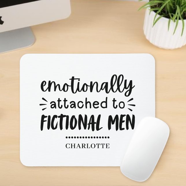 Book Lover Gift Funny Bookish Saying Personalized Mouse Pad (Creator Uploaded)