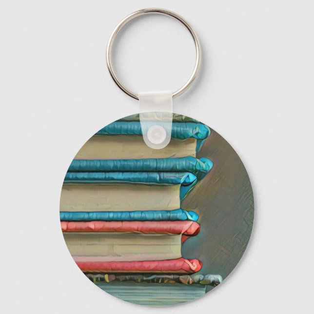 Book lover gift keychain (Front)