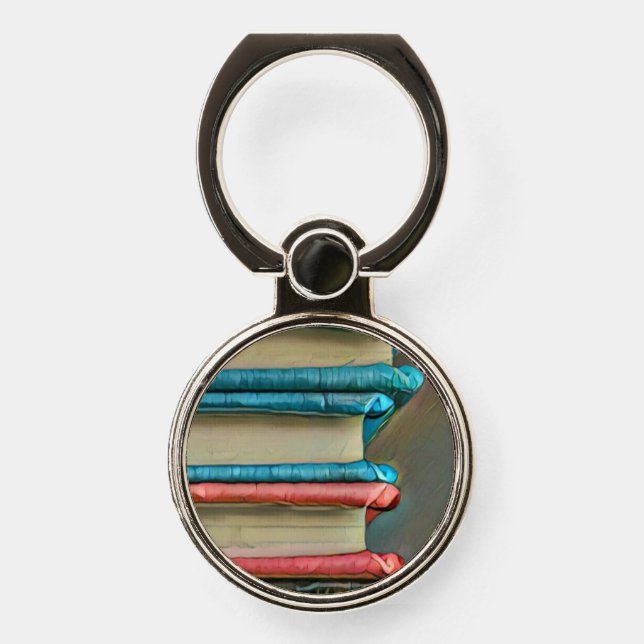 Book lover gift phone ring stand (Front)
