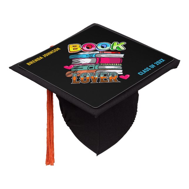 Book Lover Graduation Cap Topper (Angled)