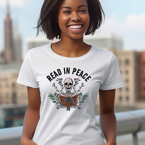 Book Lover Halloween Shirt Read in Peace