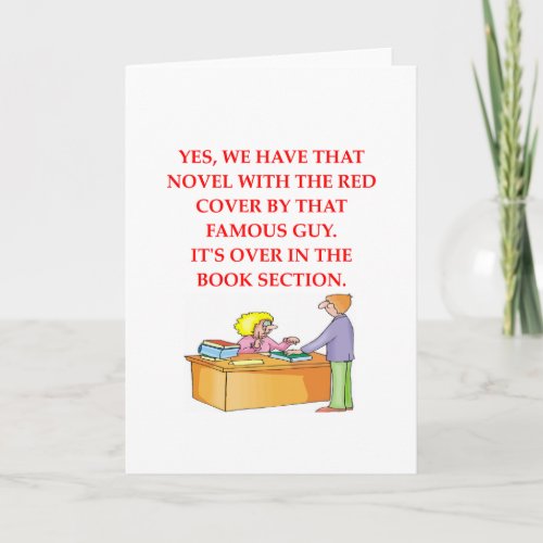 book lover holiday card