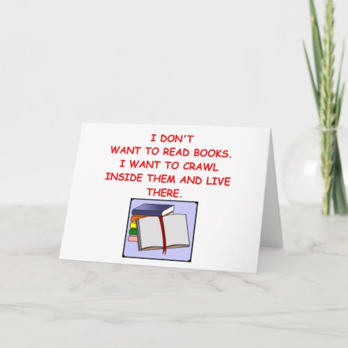 book lover holiday card