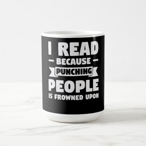 book lover   i read because  funny librarian gift coffee mug