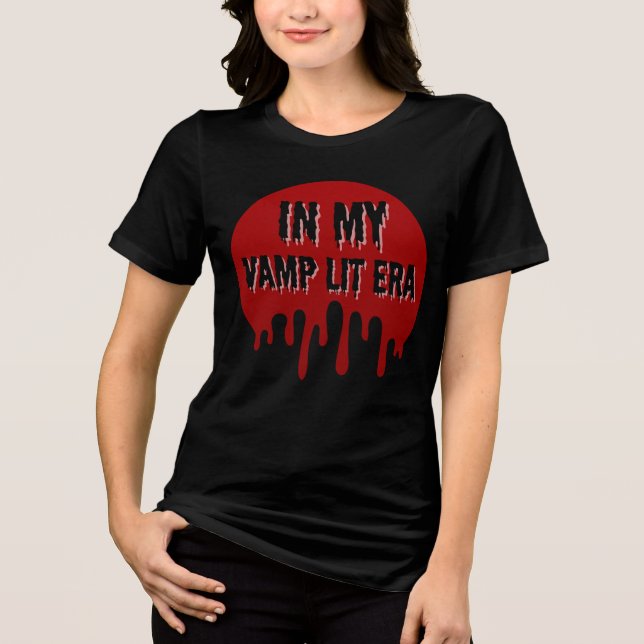 Book Lover In My Vamp Lit Era Tri-Blend Shirt (Front)