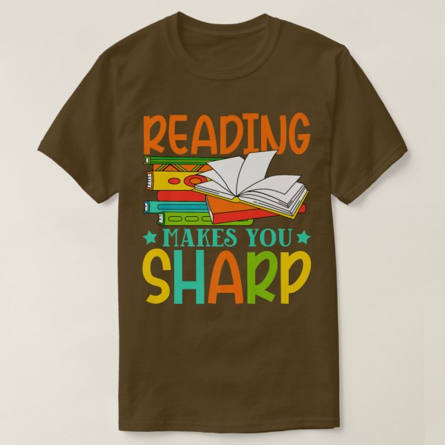Book Lover Inspirational Quote Bookworm Pun Book R T-Shirt (Design Front)