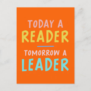 Book Lover Inspirational Reading Quote for Kids Postcard