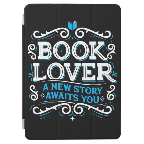 Book Lover iPad Cover Case Black