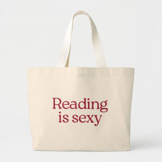 Book Lover Jumbo Tote Bag | Reading is Sexy