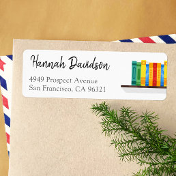 Book Lover Librarian Bibliophile Return Address Label