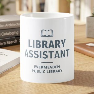 Book Lover Library Assistant Custom Coffee Mug