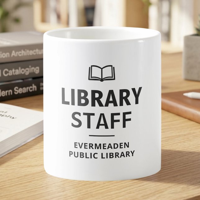 Book Lover Library Staff Custom Coffee Mug (Creator Uploaded)