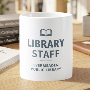 Book Lover Library Staff Custom Coffee Mug