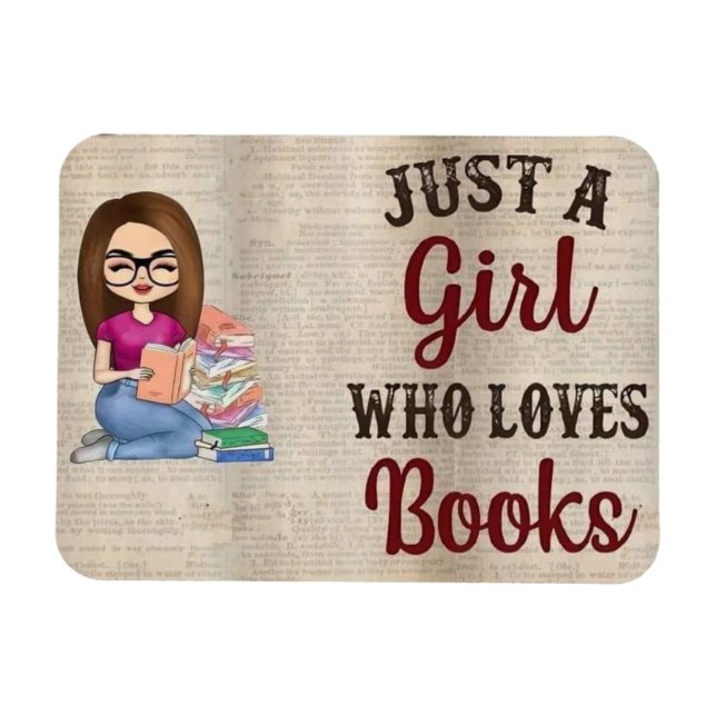 Book Lover Magnet (Horizontal)