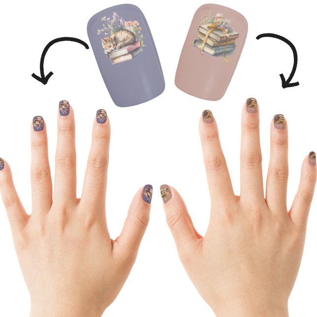 Book Lover manicure nails books beauty Minx Nail Art (Creator Uploaded)