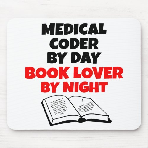 Book Lover Medical Coder Mouse Pad